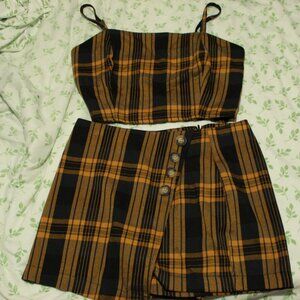 Aeropostale Two Piece Mini Plaid Skort